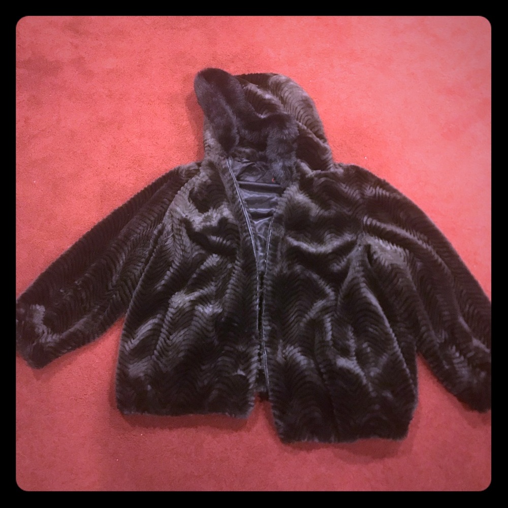 3x faux fur zip up perfect condition jacket 3x